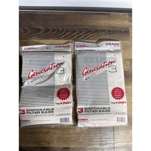 Kirby Generation 3 & Heritage Filter Bags Original  #197289 2 Pks 6 Bags Total